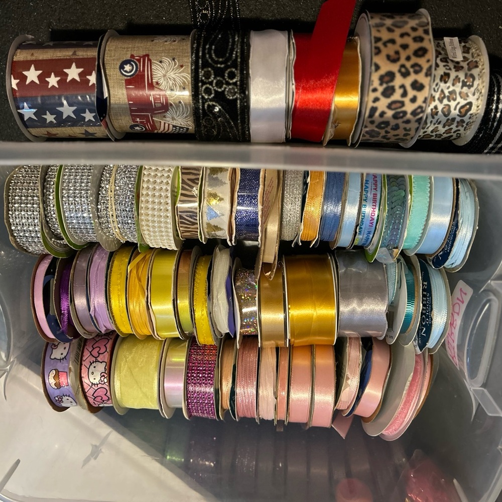 Assorted Ribbon Storage Box